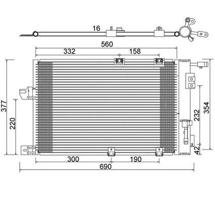 Condenser, air conditioning (7110204)