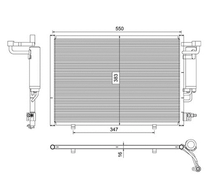 Condenser, air conditioning
