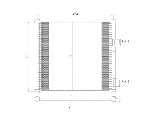 Condenser, air conditioning (7110405)