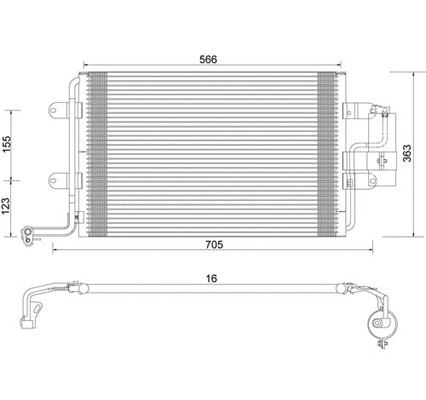 Condenser, air conditioning (7110293)