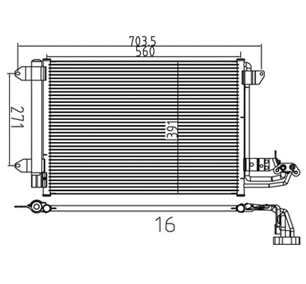 Condenser, air conditioning (7110115)