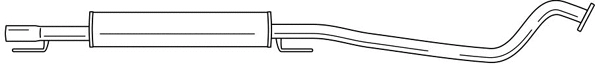 Centre Muffler (40495)