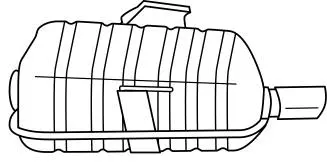 Rear Muffler (45664)