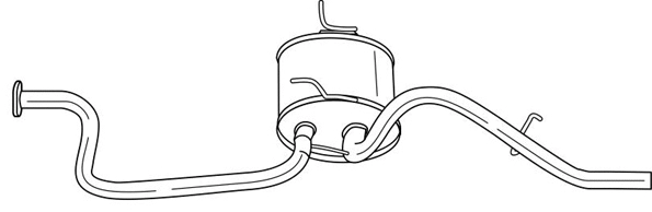 Rear Muffler (73606)