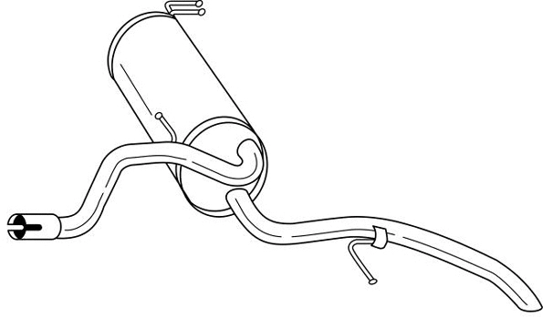Rear Muffler (13662)