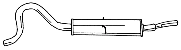 Rear Muffler (12624)