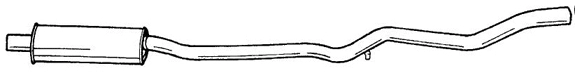 Centre Muffler (25418)