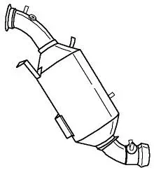Soot/Particulate Filter, exhaust system (61115)