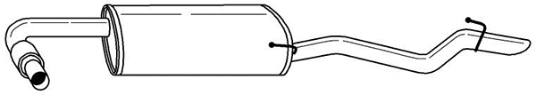 Rear Muffler (38666)