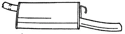 Rear Muffler (40628)