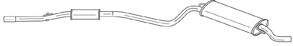 Rear Muffler (13658)
