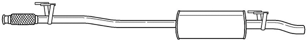 Centre Muffler (61403)