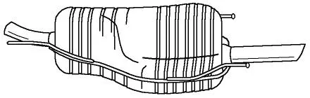 Rear Muffler (40623)