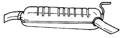 Rear Muffler (13644)