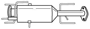 Soot/Particulate Filter, exhaust system (70317)