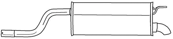 Rear Muffler (13690)