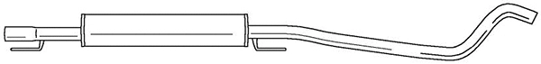 Centre Muffler (40411)