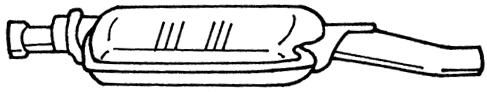 Centre Muffler (35434)