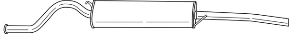 Rear Muffler (72603)