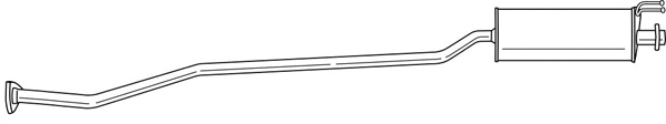 Centre Muffler (23444)