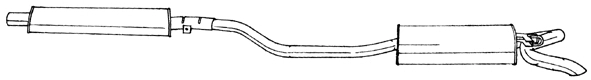 Rear Muffler (12696)