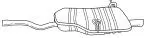 Rear Muffler (15658)