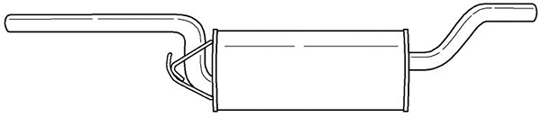 Rear Muffler (34605)