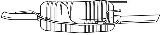 Rear Muffler (41607)