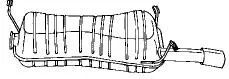 Rear Muffler (20621)