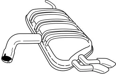 Rear Muffler (61607)