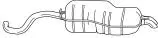 Rear Muffler (10623)