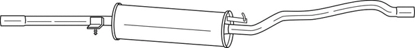Centre Muffler (22416)