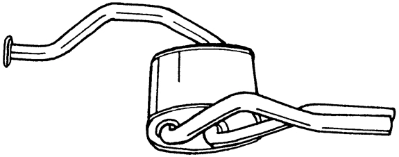 Rear Muffler (23600)