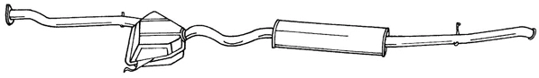 Rear Muffler (13610)