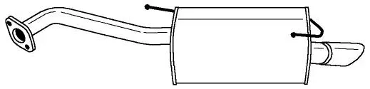 Rear Muffler (38658)