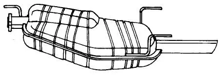 Rear Muffler (40672)