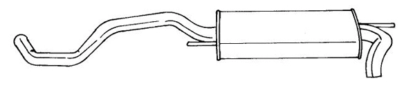 Rear Muffler (61604)