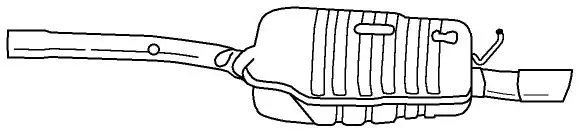 Rear Muffler (10654)