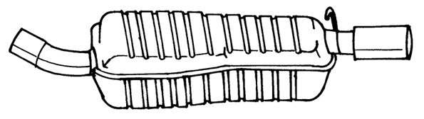 Rear Muffler (26601)