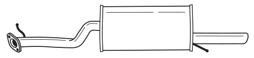 Rear Muffler (75617)