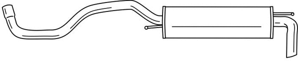 Rear Muffler (22625)