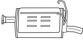 Rear Muffler (23634)