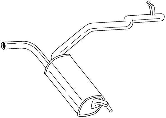Rear Muffler (16609)