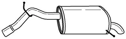 Rear Muffler (46640)