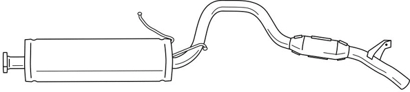 Rear Muffler (70610)