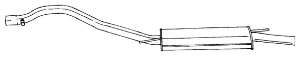 Rear Muffler (61606)