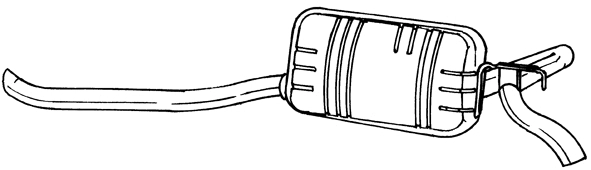 Rear Muffler (16664)