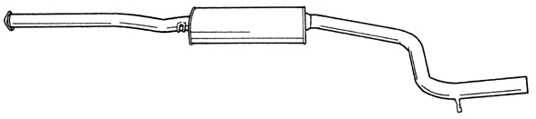 Centre Muffler (25480)