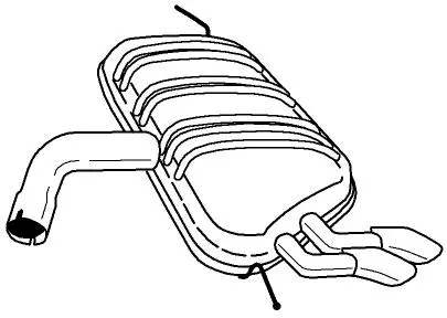 Rear Muffler (61632)