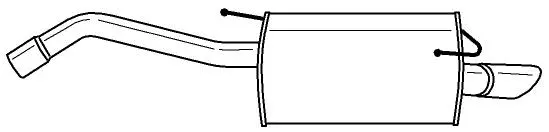 Rear Muffler (38636)